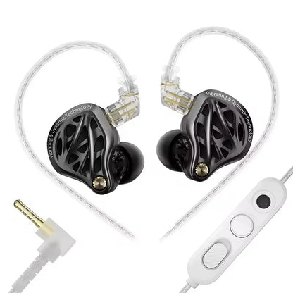 In Stock KZ Vibe X Low Frequency Vibration Earbuds HiFi IEM Deep Bass Headset Stereo Sound In-Ear Earphones for Music Gaming