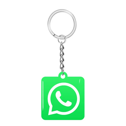 NFC Smart Epoxy Keychain for Google Instagram WhatsApp Facebook Snapchat Review Tap Keychain for Instant Customer Feedback