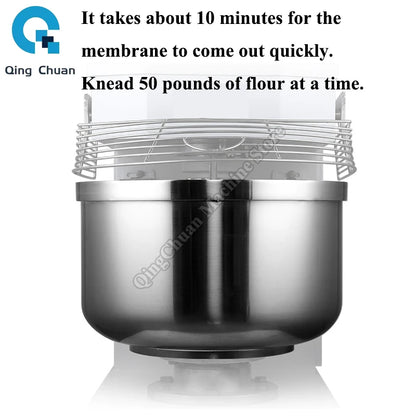 Dough Maker Full Automatic Stirring Multifunctional Double Speed Double Action High Capacity Timing Dough Mixer