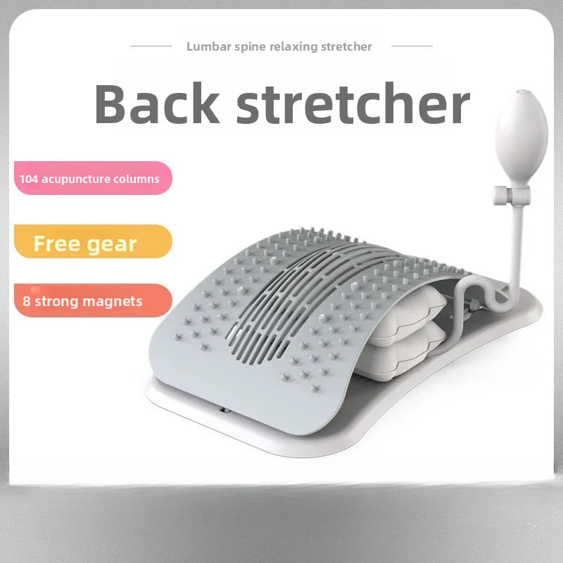 Lumbar Back Stretcher, Home Use Lower Back Traction Device, Spine Relief Support Massager for Back Discomfort Relief