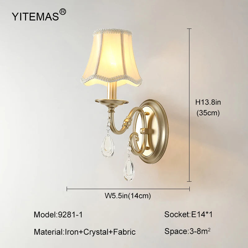Crystal Chandelier With Lamp Shade For Living Room Gold Chandeliers Bedroom Farmhouse Church Pendant Lights Dining Room Light