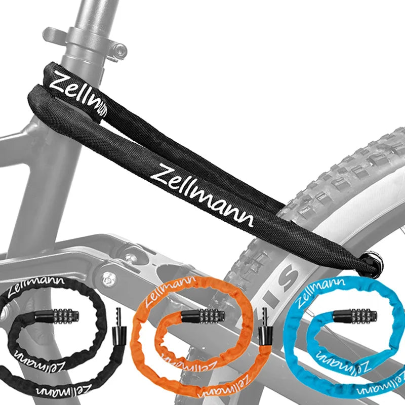 Bicycle Chain Lock | 100 cm & Four-Digit Combination | Bicycles & Compatible E-Bikes
