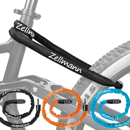 Bicycle Chain Lock | 100 cm & Four-Digit Combination | Bicycles & Compatible E-Bikes