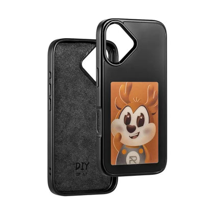 Smart NFC E-Ink Screen Phone Case For iPhone 17 16 15 14 13Pro Max 16/17 Plus Display Shockproof Protective Cover Photo Custom
