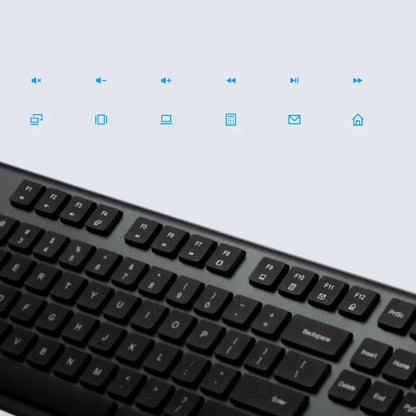 Original Xiaomi Wireless Keyboard & Mouse Set 2 104 keys Keyboard 2.4 GHz USB Receiver Mouse for PC Windows 10