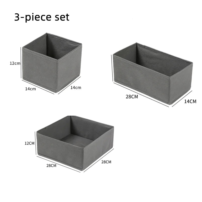 Foldable Drawer Organizers Underwear Storage Box Home Bra Socks Leggings Belts Ties Storage Organizers Box Closet Organization