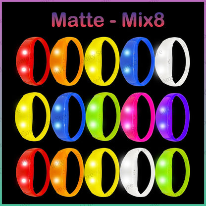 20-100PCS Music&Sound Activated Led Bracelet Light up Bracelets Glow in the Dark Bracelets for Wedding Party Concert Favors