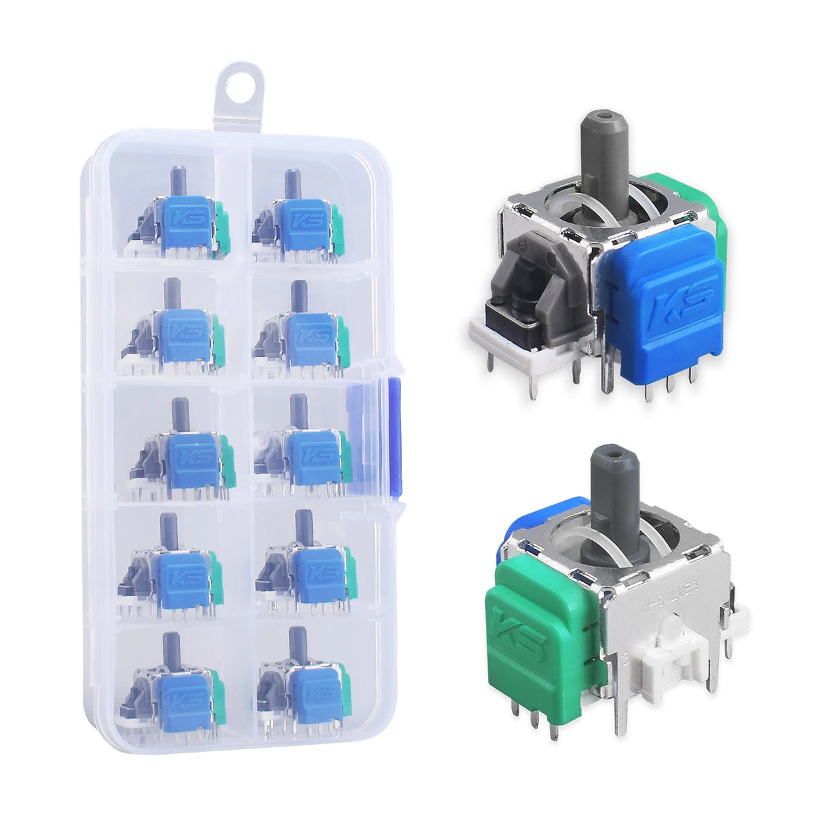 10Pcs Tmr Electromagnetic Joystick Replacement for Ps5 Gamepad 3D Analog Stick Sensor Module for Ps4 Xbox One & Elite Controller