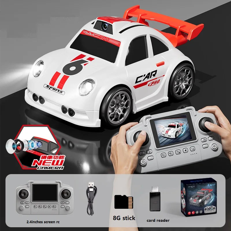 Mini Smart C6 RC Drift Car with Auto Follow/Escape Dual Mode FPV HD Camera Remote Control Toy for Kids Boys Gift Racing Game