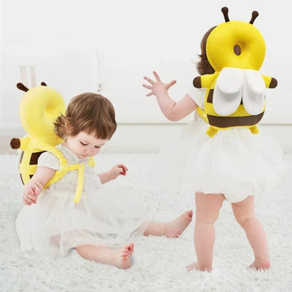 20x30cm Learn Walk Head Protector Cushion Head Back Protector Baby Protect Pillow Anti Fall Backward Cap Carry Cartoon Bee