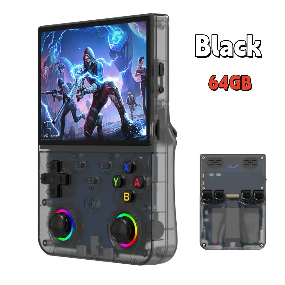 R36 Ultra X Retro Handheld Game Player WiFi Open Source Linux System 4.5" IPS Screen Hall Effect Emulator Wireless Gamepad Gift