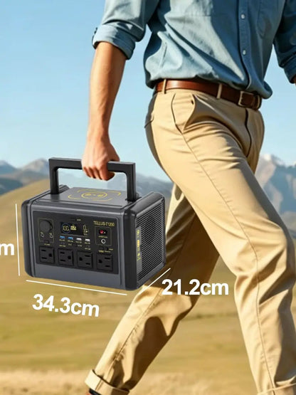 GSIKE 2000W PRO Portable Power Station LiFePO4 Battery Pure Sine Wave 110V AC Outlet Peak 4000W Solar Generator MPPT Fast Charge UPS Emergency Home Backup Camping RV Van Life Power Supply
