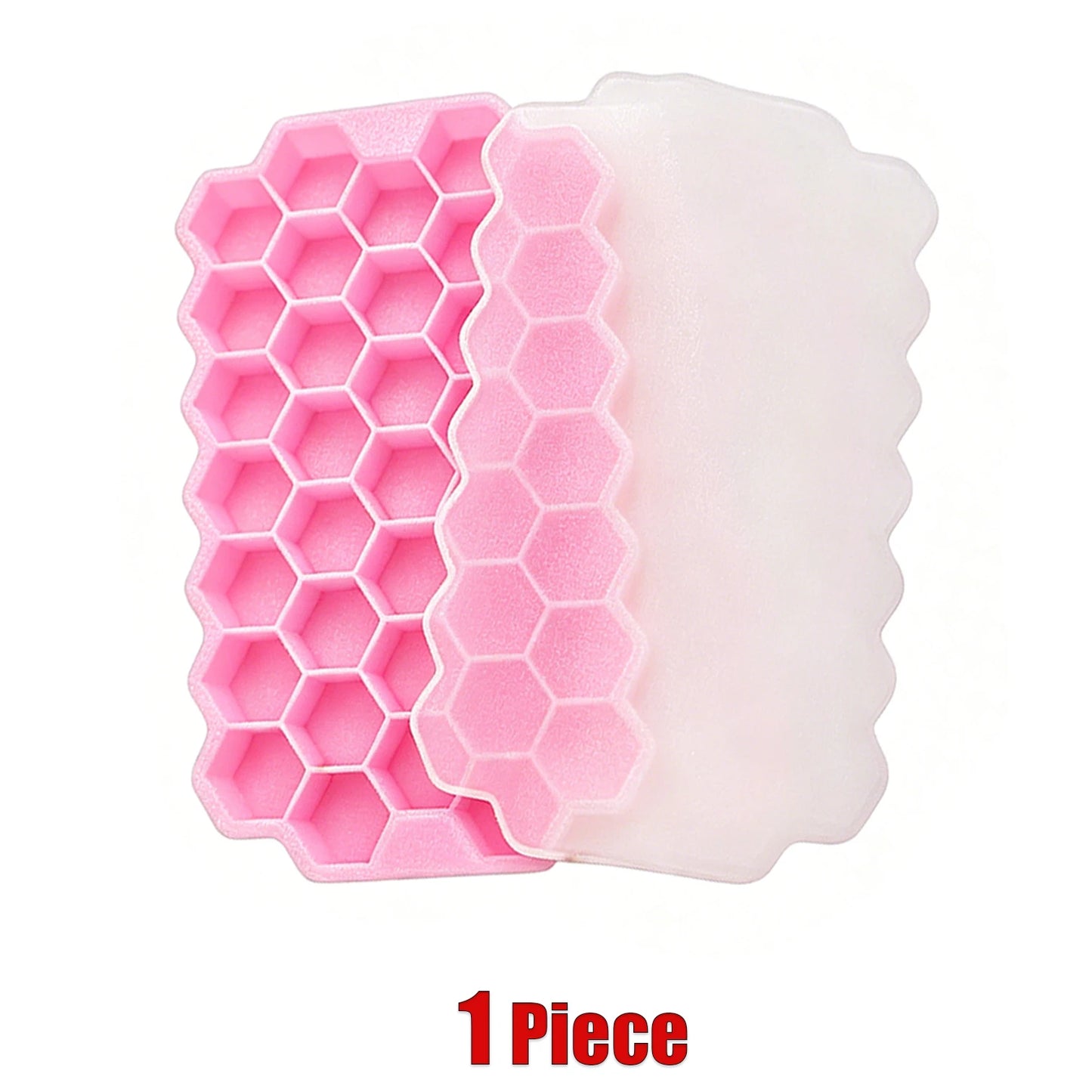 Honeycomb Ice Cube Trays with Lid Silicone Ice Cube Tray 37 Grids Reusable Ice Molds Ice Cube Mould for Coffee Whiskey Cocktails