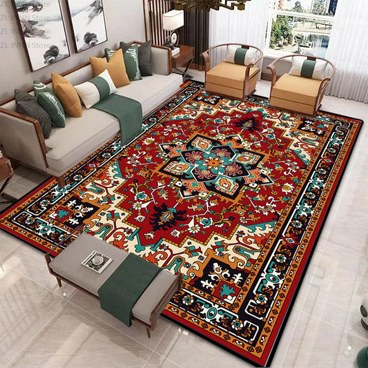 Persian Ethnic Carpet for Living Room Luxury Decoration Home Large Area Non-slip Rug 200x300 Non-slip Washable Bedroom Mat Soft