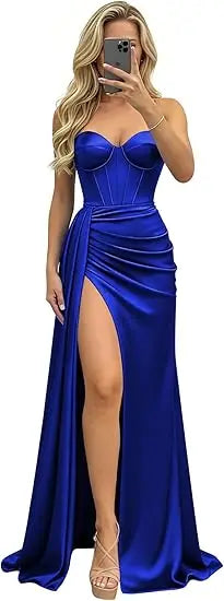 Sage Green Mermaid Prom Dresses Black Sweetheart Strapless Corset Formal Evening Party Gowns 2026 Graduation Dress Customized