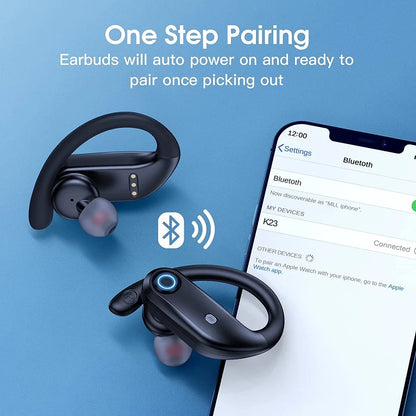 Bluetooth Earphones Wireless Earbuds with Wireless Charging Case Stereo Sound Headphones Built-in Mic In-Ear Headsets Deep Bass