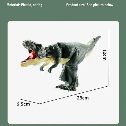 Press Bite Roaring Electronic T-Rex Dinosaur Toy, Shaking Head & Sound Effects, Interactive Tyrannosaurus Gift for Kids