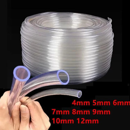 1M 2M 5M 10M  Transparent PVC Plastic Hoses Water Pump Tube  5 6 7 8 9 10 12mm Inner Diameter Pipe Fish Tank Garden Waterin