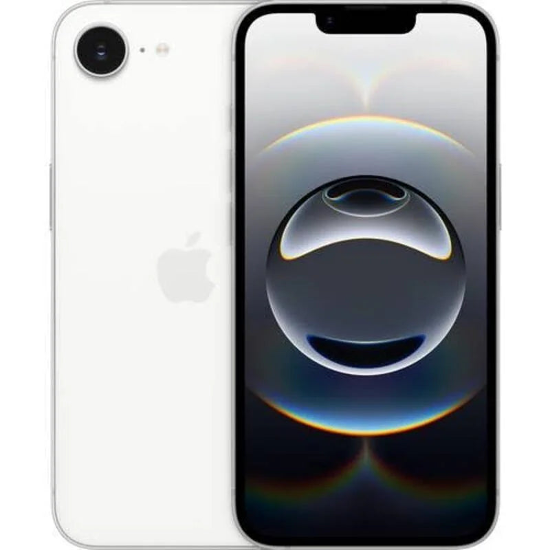 Apple iPhone 16e A3212 Unlocked Cell‑Phone,128GB Black/White,Grade 1‑4 Refurbished Genuine Device  Good Condition Refurbished Cell Phone,With Free Charging Cable