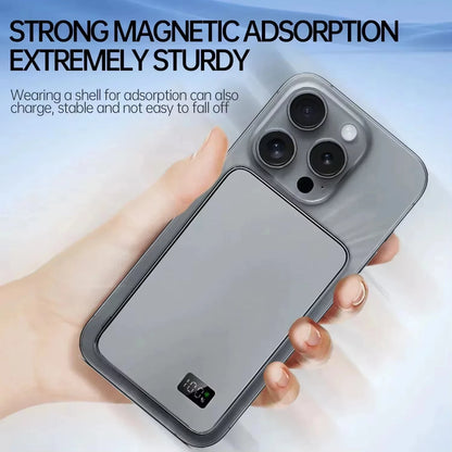 Lenovo 500000mAh Magsafe Magnetic Wireless Power Bank PD 22.5W Quick Charging Portable External Battery for iPhone Series