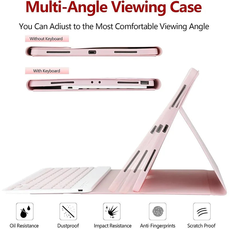 Case for Samsung Galaxy Tab A8 10.5 Inch,Wireless Bluetooth keyboard cover for Tab A8 10.5 Inch,Samsung Smart Stand Cover