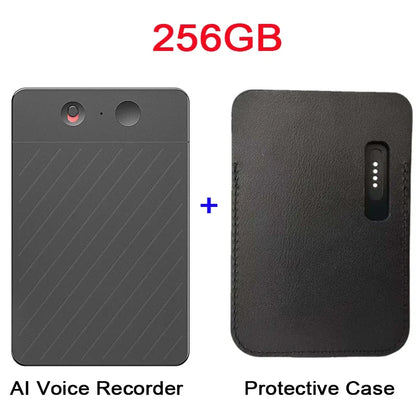 AI Voice Recorder Transcribe & Summarization with ChatGPT Audio Recorder AI Notetaking Device for Lecture Meeting Call Interview