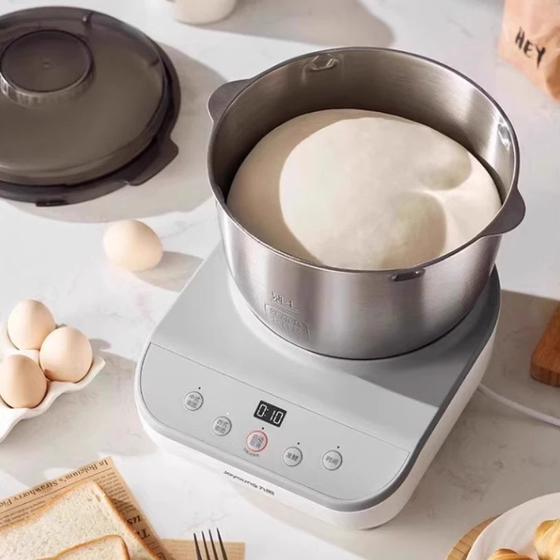 Small Automatic Dough Mixer - Home Chef Machine, 304 Stainless Steel for Kneading, Fermenting & Mixing Dough