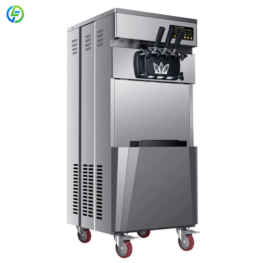 Customized Ice Cream Making Machine 20L/H Automatic Icecream Makers Commercial Yogurt Soft Serve Ice Cream Machine for Business