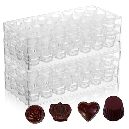 Chocolate Mold Plastic Creative Household Kitchen Baking Tools Food Grade Candy Baking Mold Various Styles DIY Baking Mold TMZ
