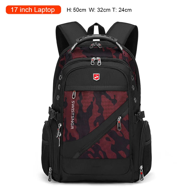 2026 Waterproof 17/20 Inch Laptop Backpack Men Airplane Travel Everyday Backpacks Women Oxford Rucksack Male School Bag Mochila