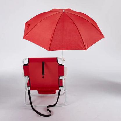 Commercial Beach Chairs And Umbrella Beach Umbrella Chair Outdoor Steel Beach Folding Chair With Fabric
