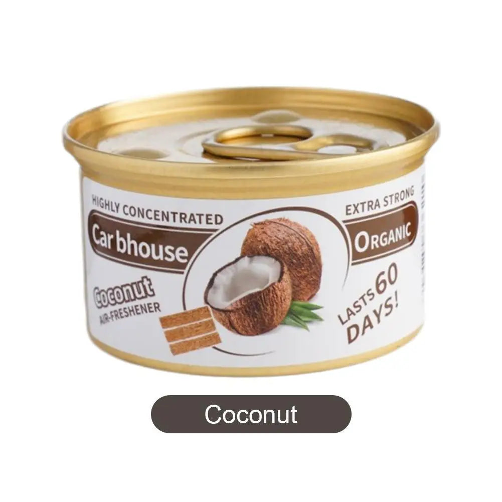 Car Air Freshener Bubble Gum Scent Perfume Canned Wood Block LongLasting Strong Aroma Auto Home Closet Deodorizer