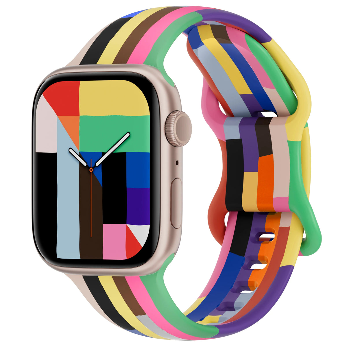 Silicone Watch Strap for Apple Watch, Replacement Bracelet Correa, 40/41/42/44/45/46/49mm, Compatible iWatch Series SE 7 8 9 10 11 Ultra 2 Ultra 3