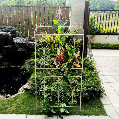 2Tier Clematis Rose Climbing Pergola Outdoor Fence Wrought Iron Plant Support Frame Outdoor Cucumber Climbing Frame