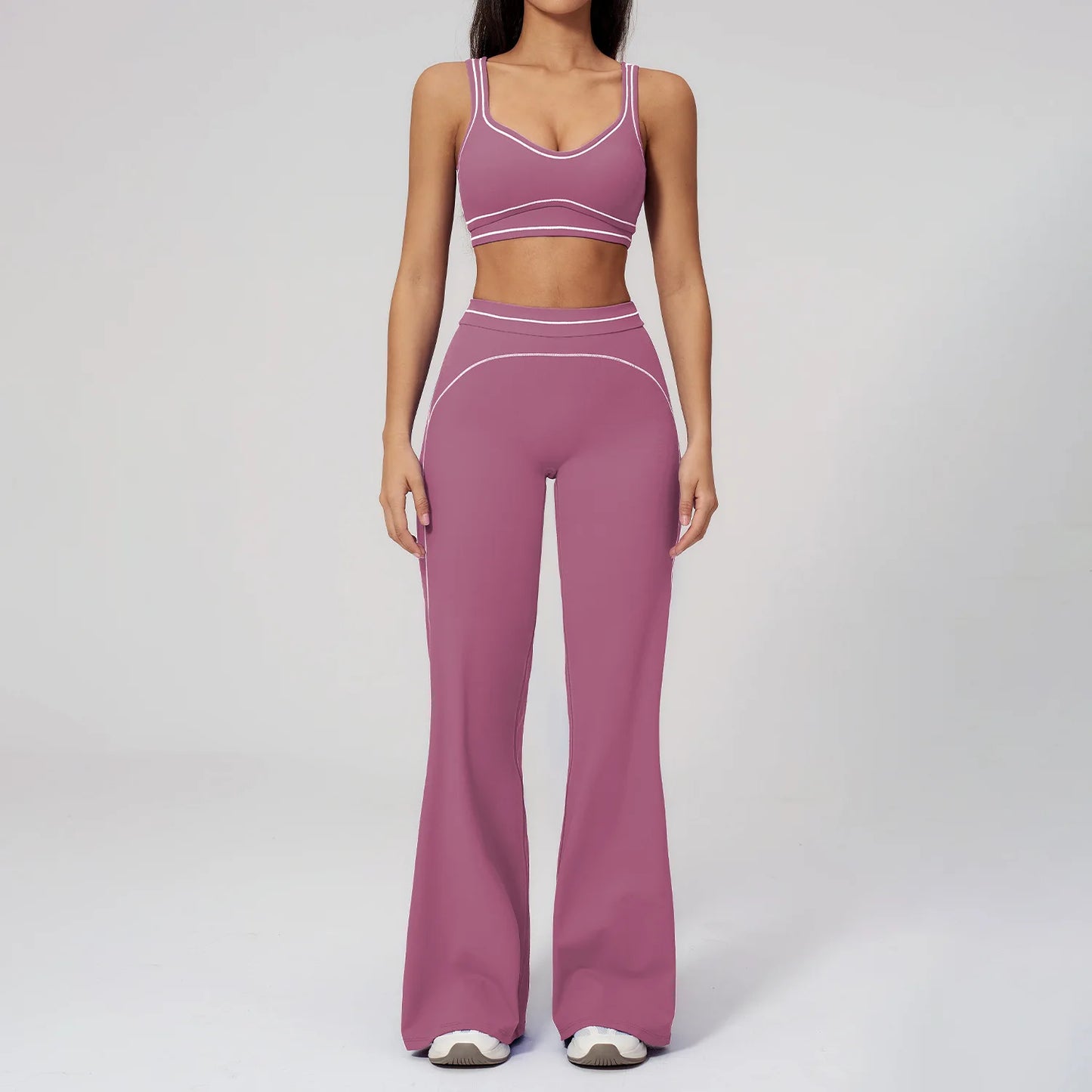 Yoga Suit 2PCS Women Tracksuits Sports Outfits Gym Clothes Running Sports Bra Suits Female Workout Yoga Clothes Athletic Wear