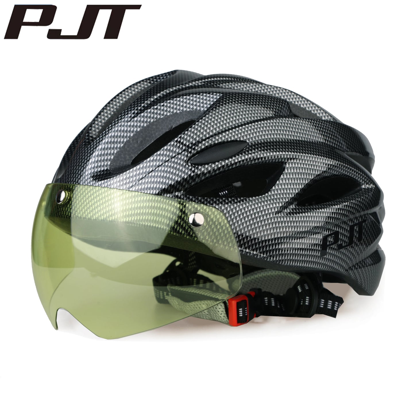 PJT Ultra-Light Magnetic Goggles Bicycle Helmet Lightweight PC Shell & EPS Foam Construction Cycling Helmet MTB Bike Helmet