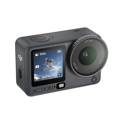 DJI Osmo Action 6 All-In-One Flagship Action Camera New 1/1.1-Inch Square Sensor Variable Aperture f/2.0-f/4.0 50GB Built-in Storage