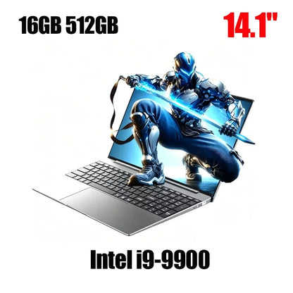 2026 NEW 14.1 Inch Ultra Slim Laptop Intel Core i9 9900 32GB RAM 2TB SSD Windows 11 Gaming Gamer Office Notebook 1920x1080 Max