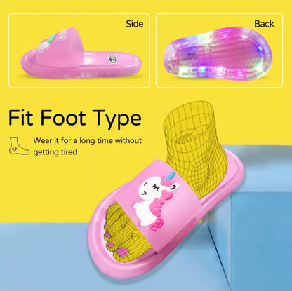 Girl Slippers Children LED Kids Slippers Baby Bathroom Sandals Kids Shoes for Girl Boys Light Up Shoes Toddler