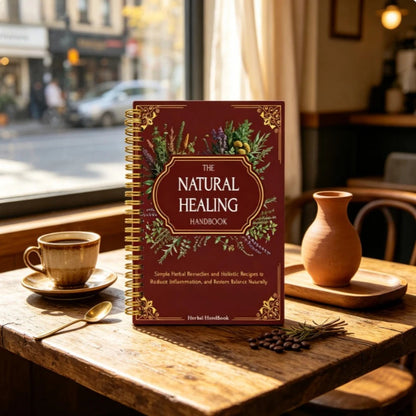 The Natural Healing Handbook English Wellness Lovers Spiral Book Holistic Herbal Wellness Guide Free Shipping