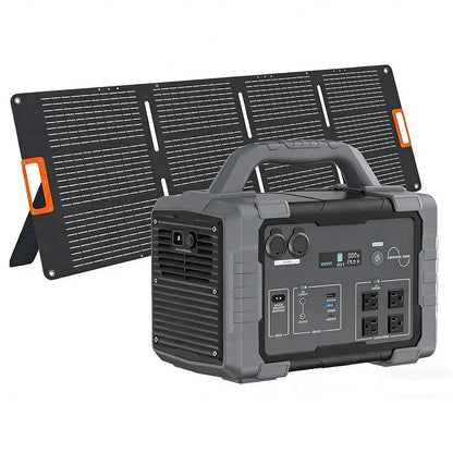 1800W Surge 3600W Portable Solar Generator Kit, LiFePO4 1024Wh Power Station With 200W Panel & 1.5H AC Fast Charge, Custom