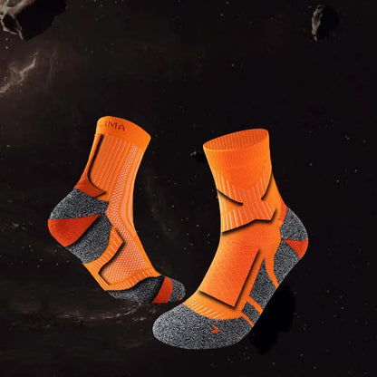 New Professional Marathon Running Sock Men Women Sports Fitness Ankle Thickened Cushioned Short Tube Low Cut Boat Ankle Socks