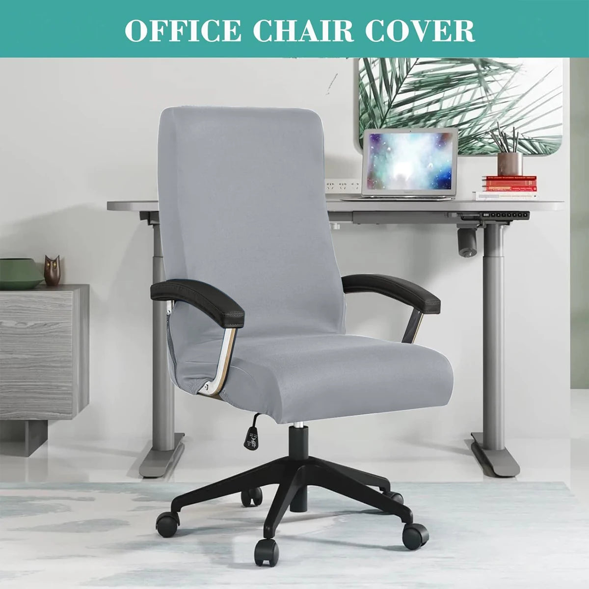 Stretch Spandex Office  Chair Covers Anti-dirty Computer Seat Chair Cover Removable Slipcovers