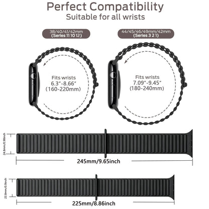 Silicone Strap For Apple Watch 46mm 42mm 49mm Magnetic Band For iWatch Ultra 3 2 Series 12 11 10 9 8 7 6 5 SE Bracelet Correa