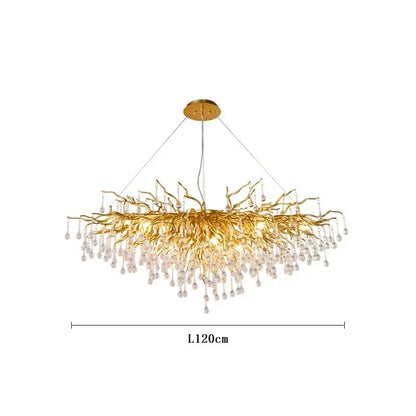 American Luxury Crystal Ceiling Chandelier Modern Art Living Dining Bedroom Hanging Lamp Hotel Hall Home Decor Pendant Lights