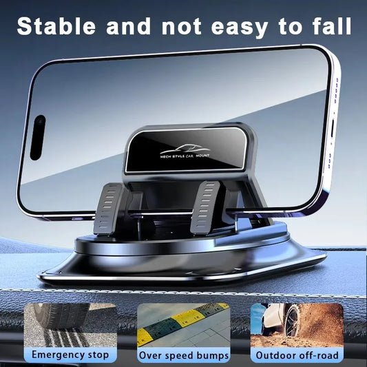 Car Phone Mount Anti Slip Silicone Dashboard Phone Holder 360-Degree