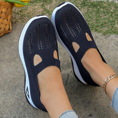 Spring New Women's Sports Shoes, Fashionable, Breathable, Lightweight, Non-slip, Wear-resistant, Casual Sports Shoes, Flat Shoes