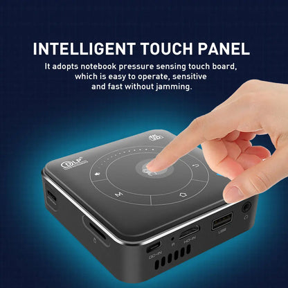 4K DLP LED Mini Portable Projector Model P11 16GB 32GB Android Smart Phone 1080p HD 2G 4G RAM Built-in Battery HIFI Stereo