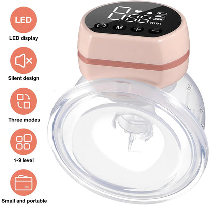 New Upgrades Wearable Breast Pump Hands Free Electric Portable Wearable Breast Pumps BPA-free Breastfeeding Milk Collector