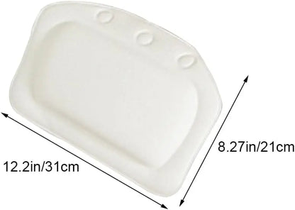 Anti-Slip Bath Pillow, PVC Foam Spa Bathtub Cushion with Suction Cups